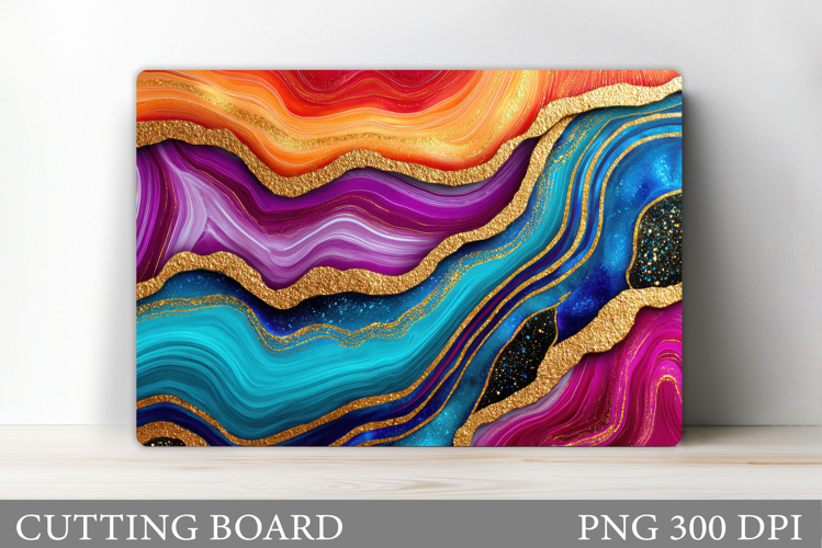 Abstraction Cutting Board. Texture Cutting Board Design