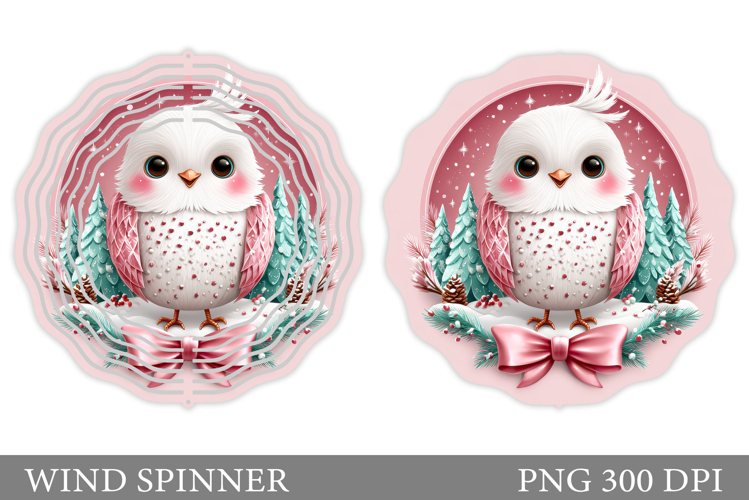Christmas Bird Wind Spinner. Christmas Wind Spinner Design