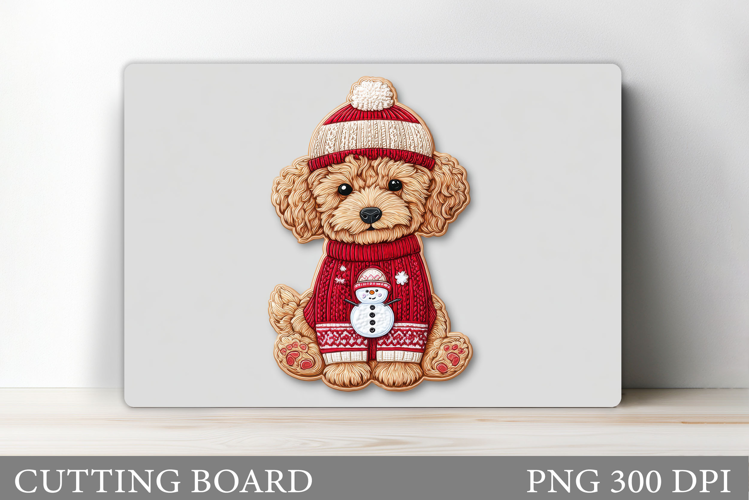 Christmas Dog Cutting Board. Christmas Cutting Board Design