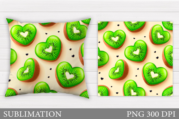 Kiwi Pillow Design. Kiwi Sublimation