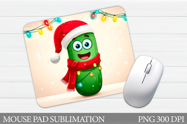 Christmas Pickle Mouse Pad. Christmas Mouse Pad Sublimation