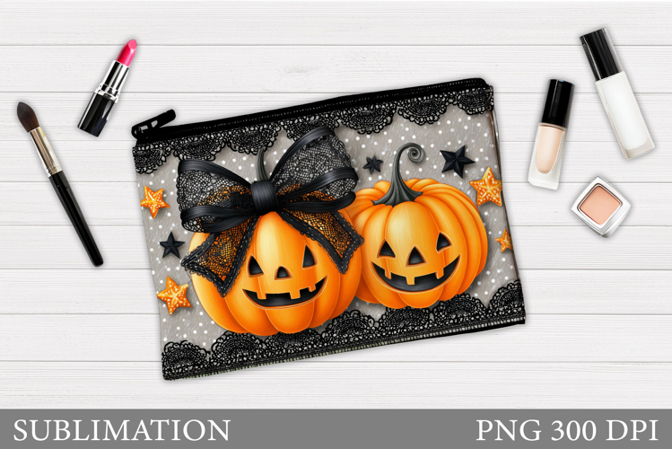 Halloween Pumpkin Makeup Bag. Halloween Makeup Bag Design