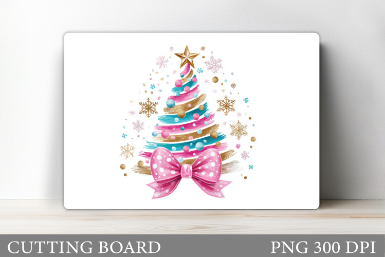 Christmas Tree Cutting Board Design. Kitchen Cutting Board