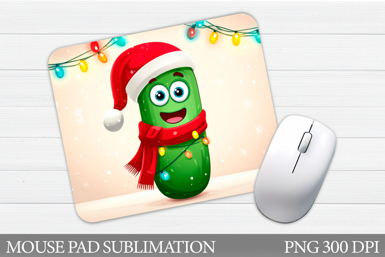 Christmas Pickle Mouse Pad. Christmas Mouse Pad Sublimation