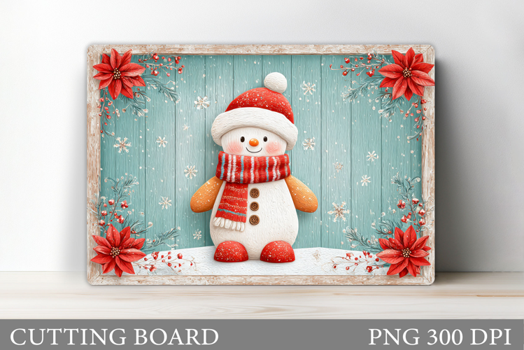 Christmas Cutting Board Design. Gingerbread Cutting Board