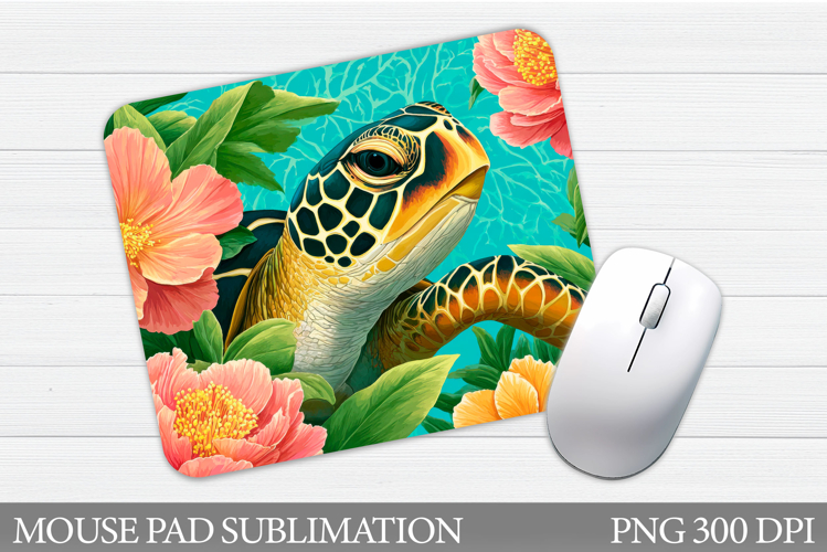 Turtle Mouse Pad Sublimation. Sea Mouse Pad Design