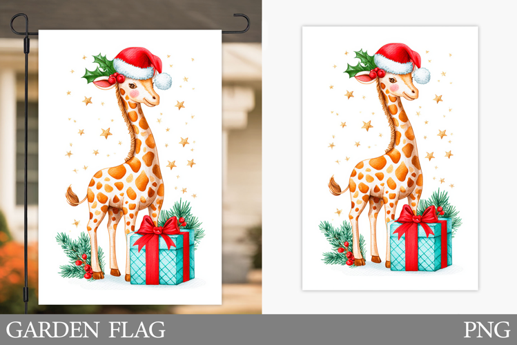 Cute Giraffe Kitchen Towel. Christmas Kitchen Towel Design