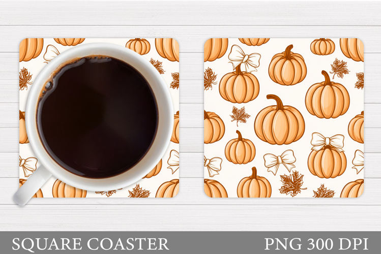 Pumpkin Coaster Design. Pumpkin Sublimation