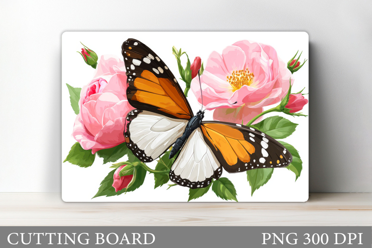 Butterfly Cutting Board Design. Butterfly Sublimation