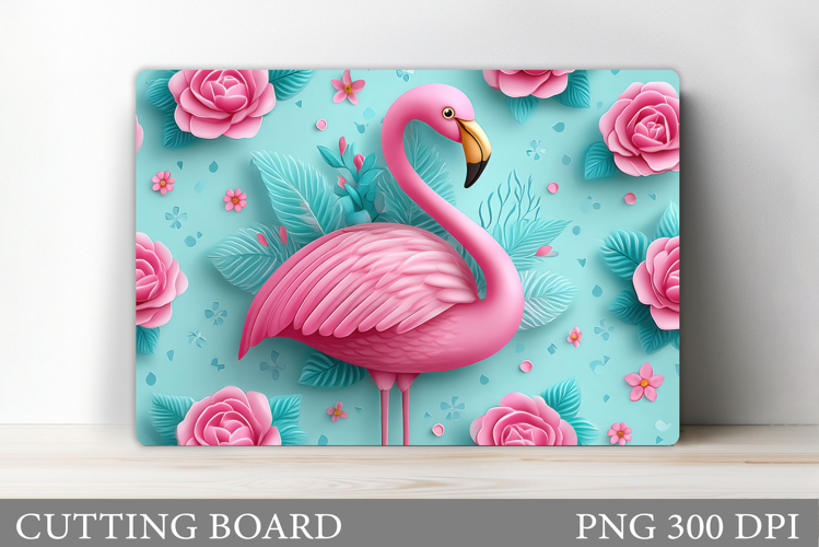 Flamingo Cutting Board. Flowers Cutting Board Design