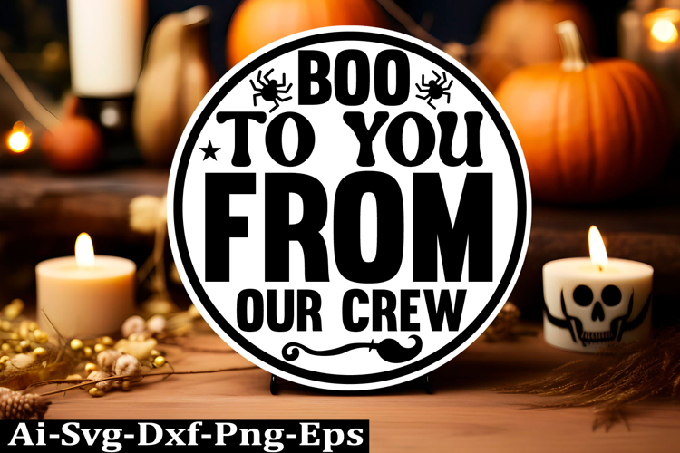 Halloween round sign svg design and Halloween quotes