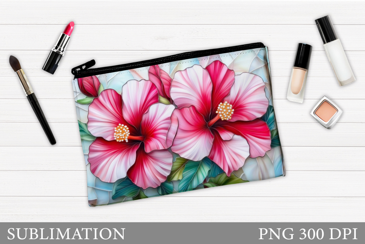 Floral Makeup Bag. Flowers Makeup Pouch Sublimation