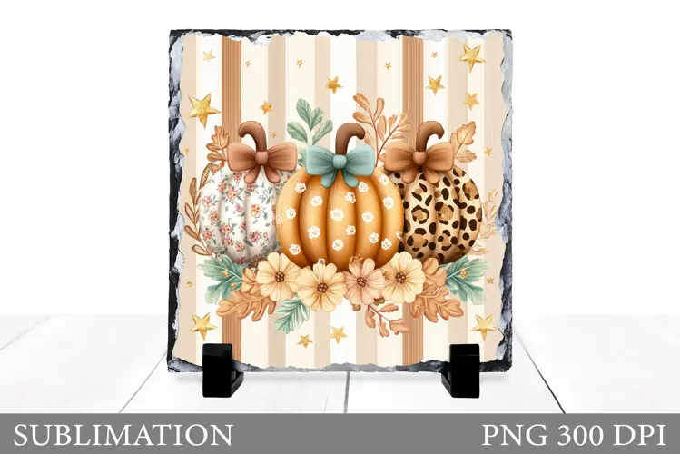 Pumpkin Slate Design. Pumpkin Sublimation