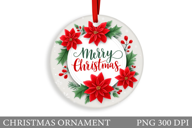 Christmas Ornament Sublimation. Winter Christmas Ornament