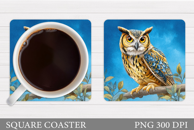 Owl Coaster Design. Owl Sublimation