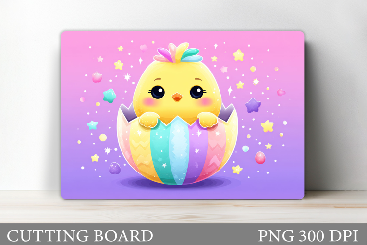 Easter Chick Cutting Board. Easter Cutting Board Design