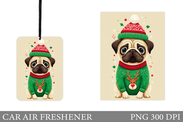 Cute Dog Car Air Freshener. Christmas Car Air Freshener
