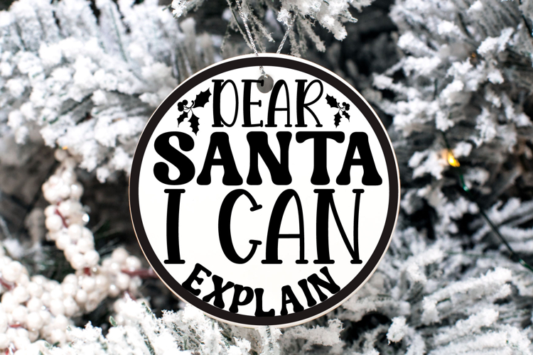 Christmas Round sign Svg Design Round Sign SVG quotes