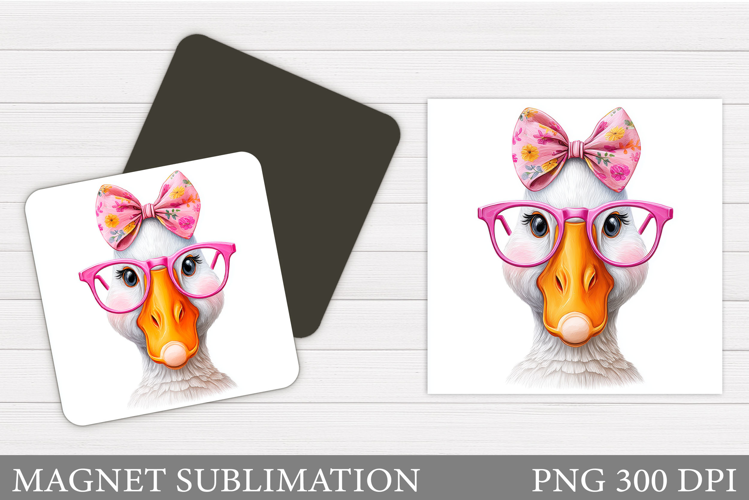 Cute Goose Sublimation. Cute Goose Magnet Design