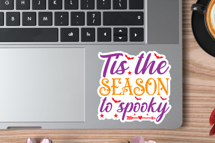 Halloween sticker Svg Design,Halloween Quotes Spooky Hall