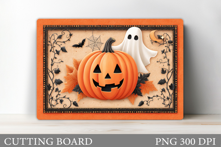 Cute Pumpkin Cutting Board. Halloween Cutting Board Design