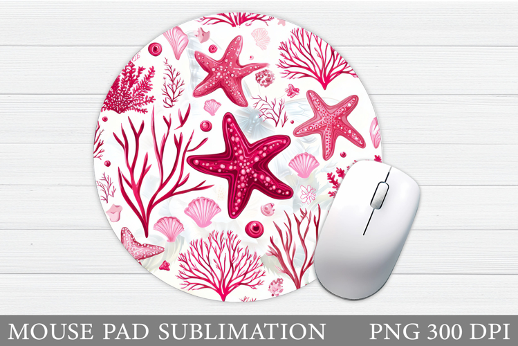 Starfish Mouse Pad Design. Starfish Sublimation