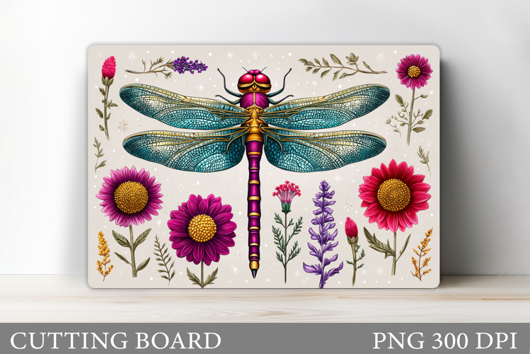 Dragonfly Cutting Board Design. Dragonfly Sublimation