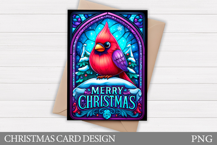 Christmas Cardinal Card Design. Christmas Card Printable