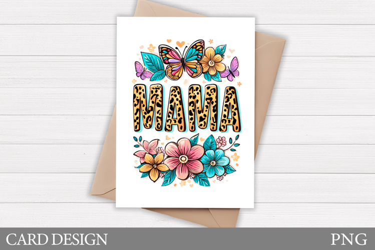 Mothers Day Card Printable. Floral Card Design