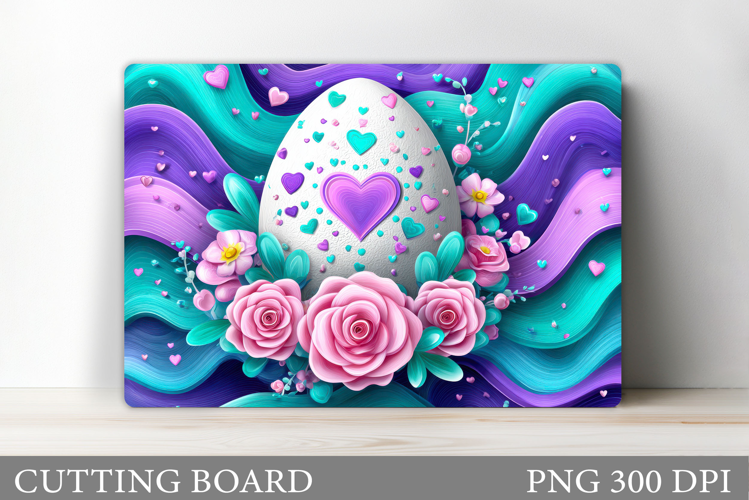 Easter Egg Cutting Board. Easter Cutting Board Sublimation