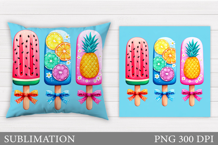 Ice Cream Pillow Design. Ice Cream Sublimation