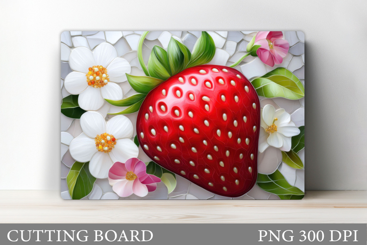 Strawberry Cutting Board. Flowers Cutting Board Design