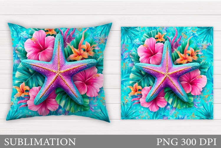 Starfish Pillow Sublimation. Starfish Sublimation
