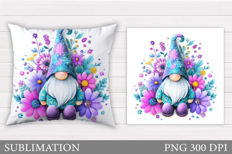 Cute Gnome Pillow Design. Gnome Sublimation