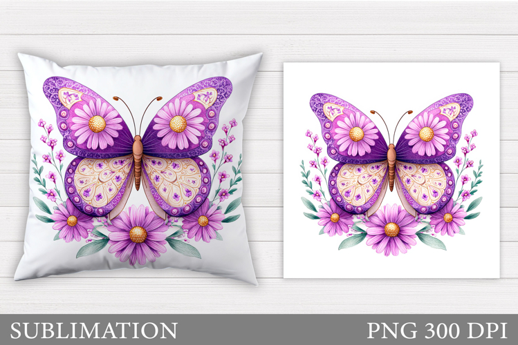 Butterfly Pillow Design. Butterfly Sublimation