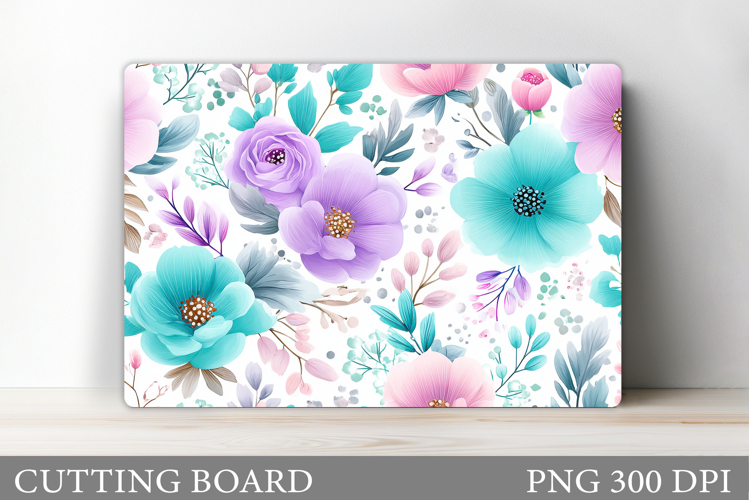 Flowers Cutting Board. Floral Cutting Board Sublimation