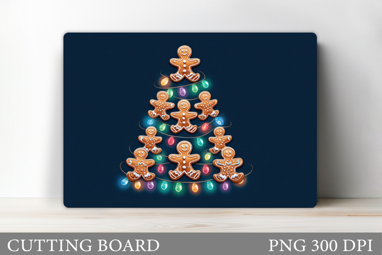 Gingerbread Cutting Board. Christmas Cutting Board Design