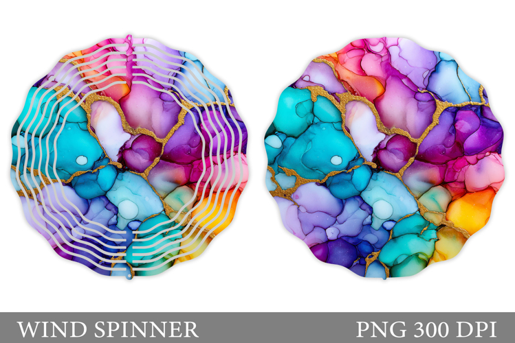 Abstraction Wind Spinner. Abstract Wind Spinner Sublimation