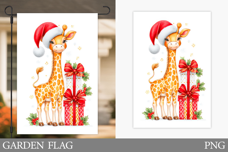 Cute Giraffe Kitchen Towel. Christmas Kitchen Towel Design