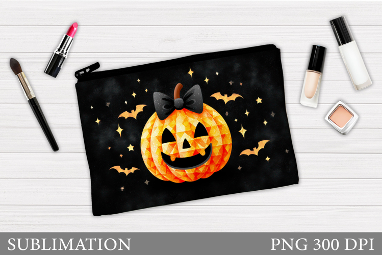Halloween Pumpkin Makeup Bag. Halloween Makeup Bag Design