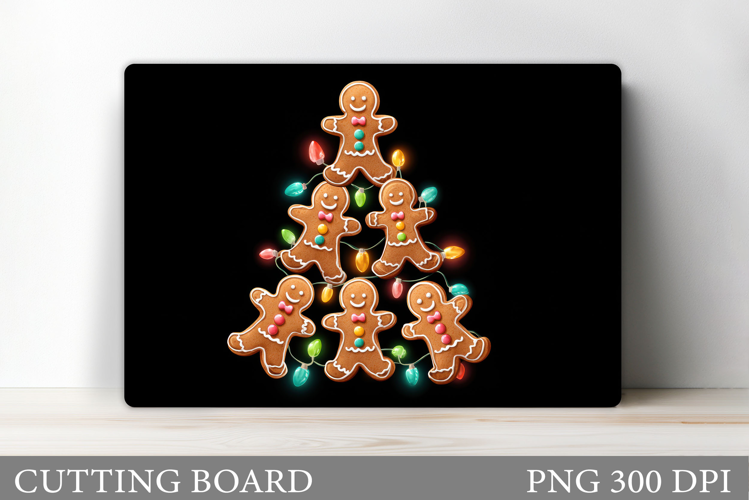 Gingerbread Cutting Board. Christmas Cutting Board Design