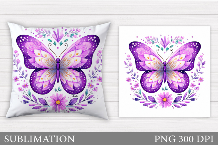 Butterfly Pillow Design. Butterfly Sublimation