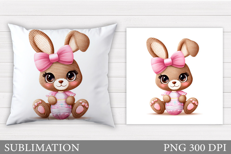 Easter Bunny Pillow Design. Easter Bunny Sublimation