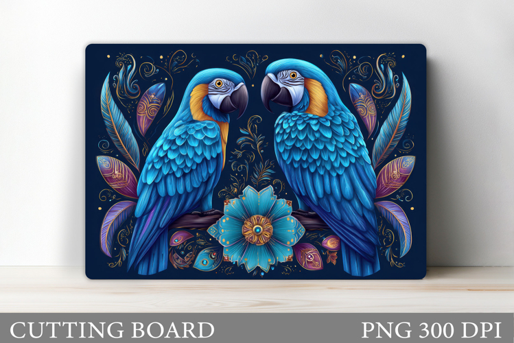 Parrots Cutting Board Design. Parrots Kitchen Cutting Board