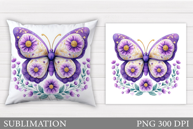 Butterfly Pillow Design. Butterfly Sublimation