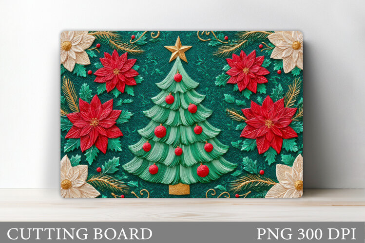 Christmas Tree Cutting Board. Kitchen Cutting Board Design example image 1