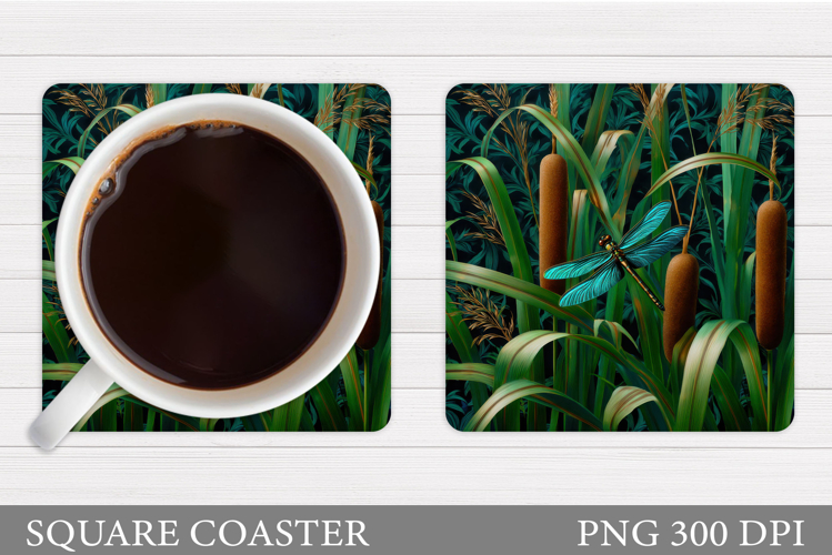 Dragonfly Coaster Design. Dragonfly Sublimation