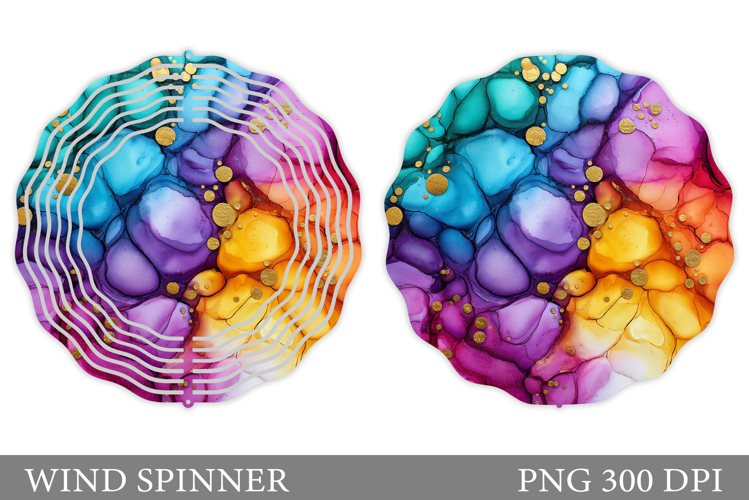 Abstraction Wind Spinner. Abstract Wind Spinner Sublimation