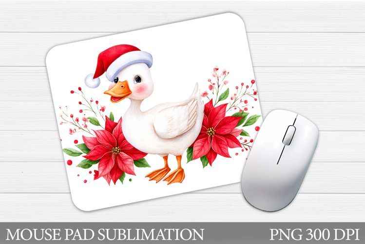 Christmas Goose Mouse Pad. Christmas Mouse Pad Sublimation