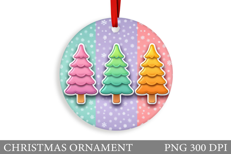 Christmas Tree Christmas Ornament. Winter Christmas Ornament